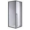 Čtvercový sprchový kout HYD-SK11A 80x80 černá/transparent - bez vaničky
