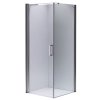 Čtvercový sprchový kout HYD-SK1190B 90x90 chrom/transparent - bez vaničky