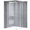Čtvercový sprchový kout HYD-SK90B 90x90 chrom/transparent - bez vaničky
