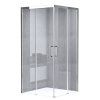 Čtvercový sprchový kout HYD-SK90B 90x90 chrom/transparent - bez vaničky
