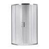 Čtvrtkruhový sprchový kout HYD-RK101A 80x80 chrom/transparent - bez vaničky