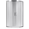Čtvrtkruhový sprchový kout HYD-RK101C 100x100 chrom/transparent - bez vaničky