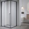 Obdélníkový sprchový kout BS12A 100x80 černá/transparent - bez vaničky