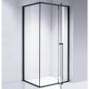 Obdélníkový sprchový kout BS12A 100x80 černá/transparent - bez vaničky