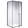 Obdélníkový sprchový kout HYD-OK16CS 120x90 černá/transparent - bez vaničky