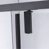 Obdélníkový sprchový kout BS12B 110x80 černá/transparent - bez vaničky