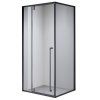 Obdélníkový sprchový kout BS12B 110x80 černá/transparent - bez vaničky