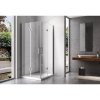 Obdélníkový sprchový kout HYD-OK12A 90x80 chrom/transparent - bez vaničky