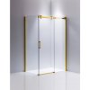 Obdélníkový sprchový kout HYD-OK202C 120x90 zlatý/transparent - bez vaničky
