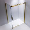 Obdélníkový sprchový kout HYD-OK202C 120x90 zlatý/transparent - bez vaničky