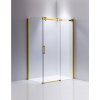 Obdélníkový sprchový kout HYD-OK203C 120x80 zlatý/transparent - bez vaničky