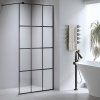 Sprchová zástěna Walk-in SH04B BL 80 černá/transparent - bez vaničky