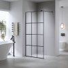 Sprchová zástěna Walk-in SH04B BL 80 černá/transparent - bez vaničky