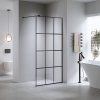 Sprchová zástěna Walk-in SH04B BL 80 černá/transparent - bez vaničky