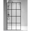 Sprchová zástěna Walk-in SH04B BL 80 černá/transparent - bez vaničky