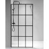 Sprchová zástěna Walk-in SH04B BL 80 černá/transparent - bez vaničky