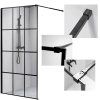 Sprchová zástěna Walk-in SH04F BL 120 černá/transparent - bez vaničky