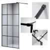 Sprchová zástěna Walk-in SH04F BL 120 černá/transparent - bez vaničky