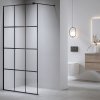 Sprchová zástěna Walk-in HYD-WI04 120 černá/transparent - bez vaničky