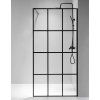 Sprchová zástěna Walk-in HYD-WI04 90 černá/transparent - bez vaničky