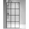 Sprchová zástěna Walk-in SH04A BL 70 černá/transparent - bez vaničky