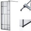 Sprchová zástěna Walk-in SH05B BL 80 černá/transparent - bez vaničky