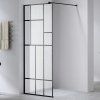 Sprchová zástěna Walk-in SH05B BL 80 černá/transparent - bez vaničky