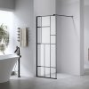 Sprchová zástěna Walk-in HYD-WI05 80 černá/transparent - bez vaničky