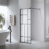 Sprchová zástěna Walk-in SH05B BL 80 černá/transparent - bez vaničky
