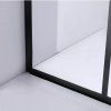 Sprchová zástěna Walk-in SH05B BL 80 černá/transparent - bez vaničky