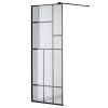 Sprchová zástěna Walk-in SH05B BL 80 černá/transparent - bez vaničky