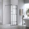 Sprchová zástěna Walk-in SH05E BL 110 černá/transparent - bez vaničky