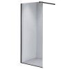 Sprchová zástěna Walk-in SH07C BL 90 černá - bez vaničky