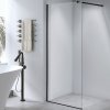 Sprchová zástěna Walk-in HYD-WI07 70 černá - bez vaničky