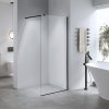 Sprchová zástěna Walk-in HYD-WI07 70 černá - bez vaničky