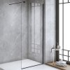 Sprchová zástěna Walk-in HYD-WI07 70 černá - bez vaničky