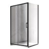 Obdélníkový sprchový kout HYD-OK103B 110x80 černá/transparent - bez vaničky