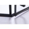 Pětiúhelníkový sprchový kout BS07B 90x90 černá/transparent + vanička SXL07B BL černá