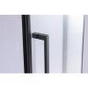 Pětiúhelníkový sprchový kout BS07B 90x90 černá/transparent + vanička SXL07B BL černá