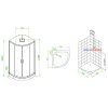 Hydromasážní box CLARA 02A 80x80