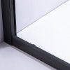 Pětiúhelníkový sprchový kout BS07A 80x80 černá/transparent + vanička ST07A BL černá