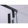 Pětiúhelníkový sprchový kout BS07A 80x80 černá/transparent + vanička ST07A BL černá