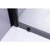 Pětiúhelníkový sprchový kout BS07A 80x80 černá/transparent + vanička ST07A BL černá