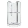 Sprchový box čtvrtkruhový NV-Cessla 90 W, 90x90 bílý