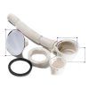 Čtvercový sprchový kout BL30B 90x90 černá/transparent + vanička ST02B bílá