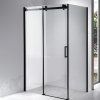 Obdélníkový sprchový kout BS14A 100x90 černý/transparent + vanička ST04A černá