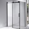 Obdélníkový sprchový kout HYD-OK14 100x90 černý/transparent + vanička HYD-OSV-ST04A černá