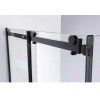 Obdélníkový sprchový kout BS14A 100x90 černý/transparent + vanička ST04A černá