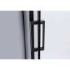 Obdélníkový sprchový kout BS14A 100x90 černý/transparent + vanička ST04A černá
