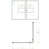 Čtvercový sprchový kout BL30B 90x90 černá/transparent + vanička JUKO šedá
